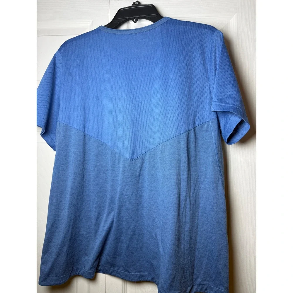 Nike Dri-FIT Softball Shirt Womens XL Blue Short Sleeve Performance Tee Heather
